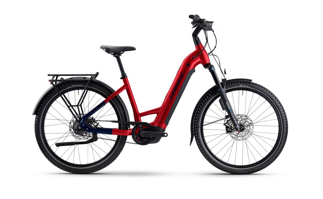 Haibike Trekking 9 Low ABS - 800 Wh - 27,5 Zoll - Tiefeinsteiger - 2025 - Rot